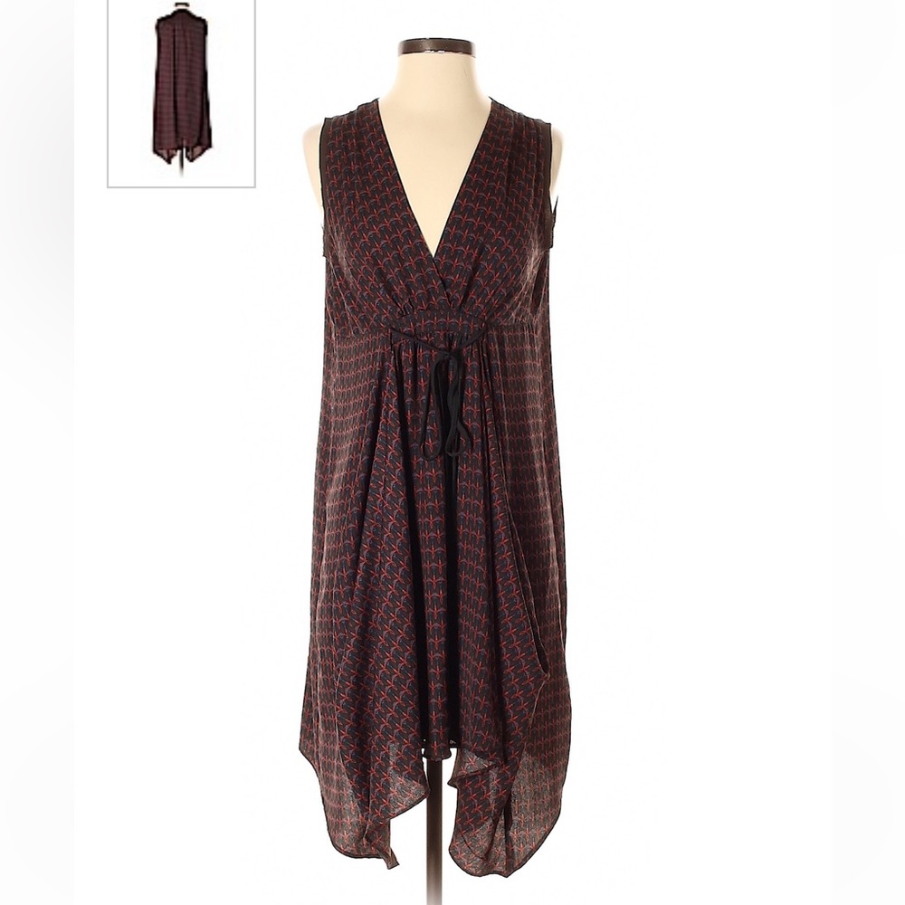 Simply Vera Vera Wang V-neck sleeveless Dress burgundy Size XS